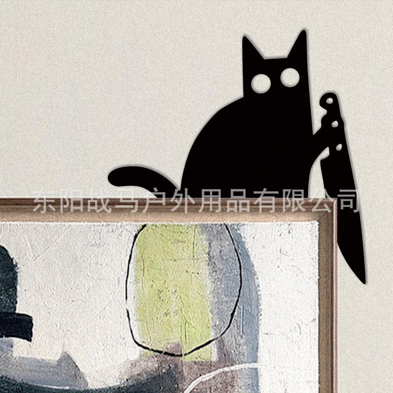 クロスボーダー BlackCat コーナーナイフドアフレーム装飾 BlackCat ナイフドアフレーム装飾|undefined