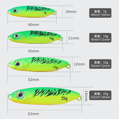 Lure for Mackerel | Blue Tuna Iron Plate Casting Lure for Deep Sea Fishing Lead Fish Long Throw Shore Casting Life-like Bait Fast Retrieve Lead Fish Bait Mackerel Bait
