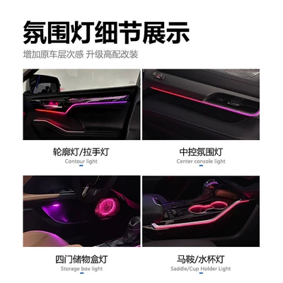 Toyota Highlander Ambient – Panel (Dashboard) işıqlandırması