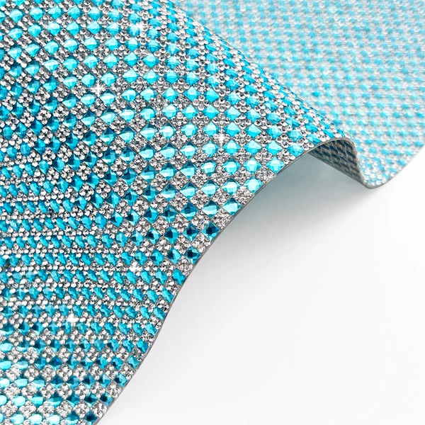 4*4mm lake blue glass + diamond