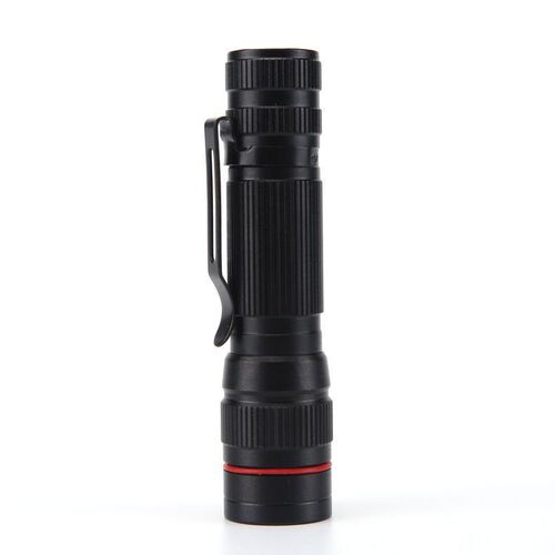 Cross-border 518 telescopic zoom bright flashlight USB charging mini home outdoor portable LED flashlight