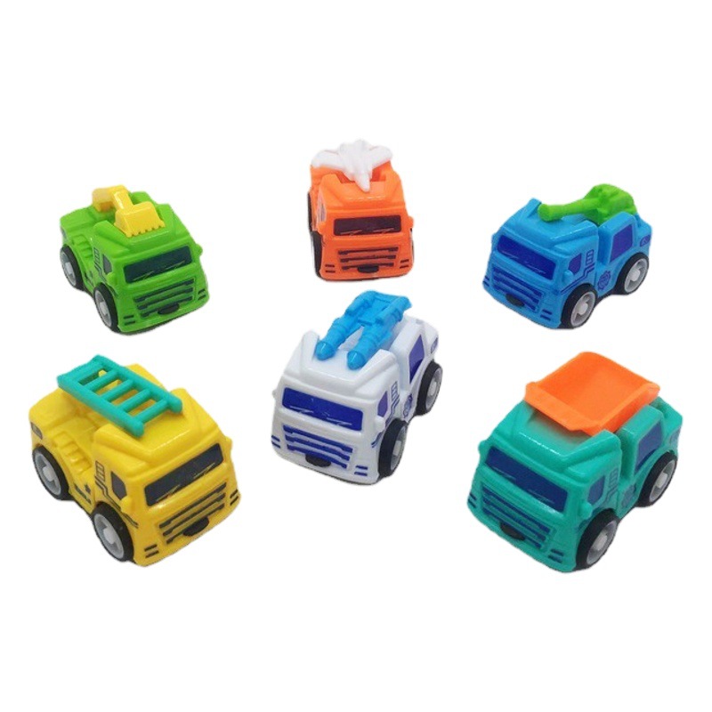 Chenghai Small Toy Factory Six Six Color Mixed Engineering Vehicles Military Vehicles Children's Day Paradise Points Small Gifts