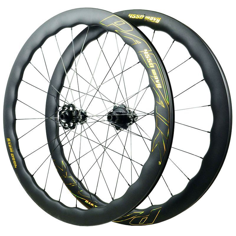 700C gravel road carbon fiber wave ring road wheel set 360 ring lock disc brake straight pull flat strip 29 inches