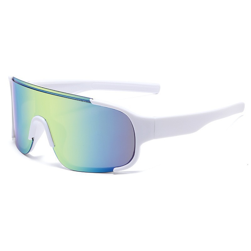 跨境新款户外骑行太阳镜自行车防风墨镜水银镜片防风运动太阳眼镜