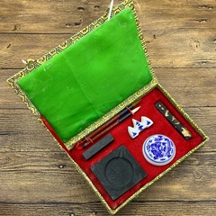 廠家批發兒童學生文房四寶套裝禮盒 初學者筆墨紙硯全套書法套裝