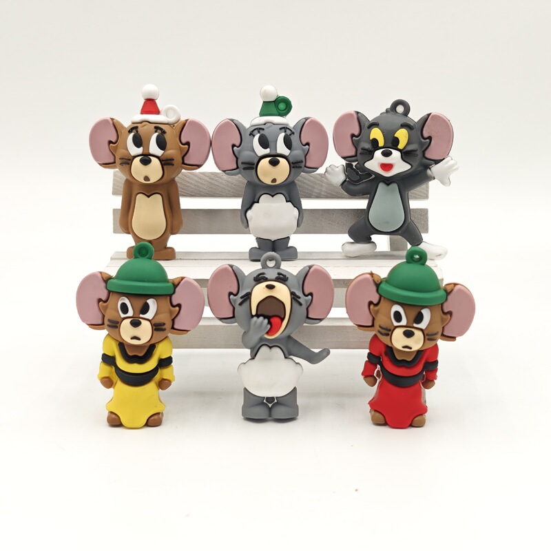 Tom and Jerry Keychain Pendant Figurine Blind Box Tom Cat and Jerry Mouse 3D Soft Rubber Hanging Ornament Couple Bag Pendant Tom and Jerry Keychain Pendant Figurine Blind Box Tom Cat and Jerry Mouse 3D Soft Rubber Hanging Ornament Couple Bag Pendant