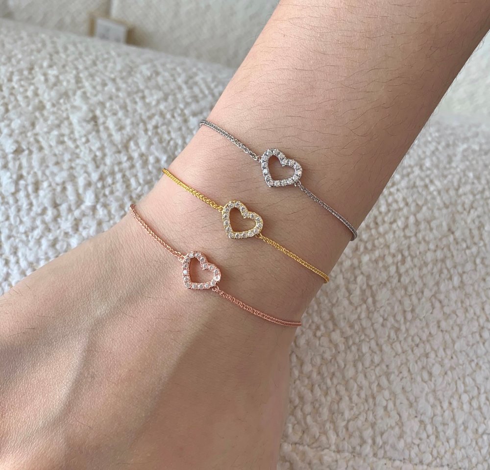 4g Weight 925 Sterling Silver Bracelets Sweet Simple Style