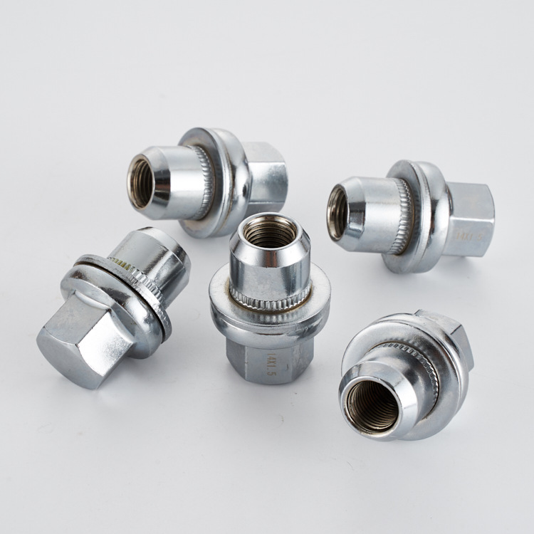 LR068126 suitable for Range Rover Sport edition discovery 34 silver solid integrated nut wheel anti-theft lock LR068126 suitable for Range Rover Sport edition discovery 34 silver solid integrated nut wheel anti-theft lock