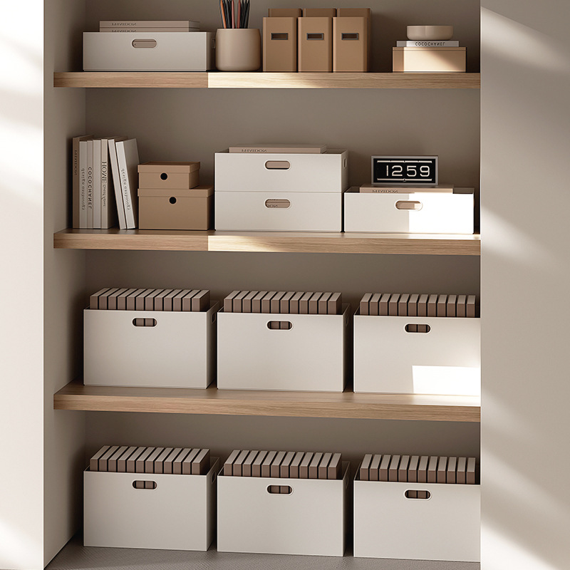 日本式本棚直角収納ケース家庭用大型キャビネット整理箱間食玩具プラスチック箱書類収納ケース