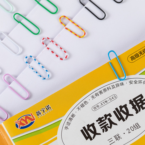 Clip Buckets for Creative Bookmarks - Colorful Nickel Plated Rust-Proof Metal Paper Clips - Office Stationery