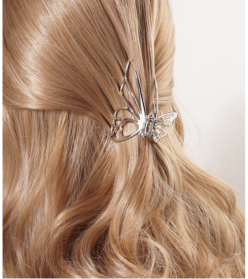 Metal Butterfly Grab Clip Hairpin Female Hair Accessory display picture 1