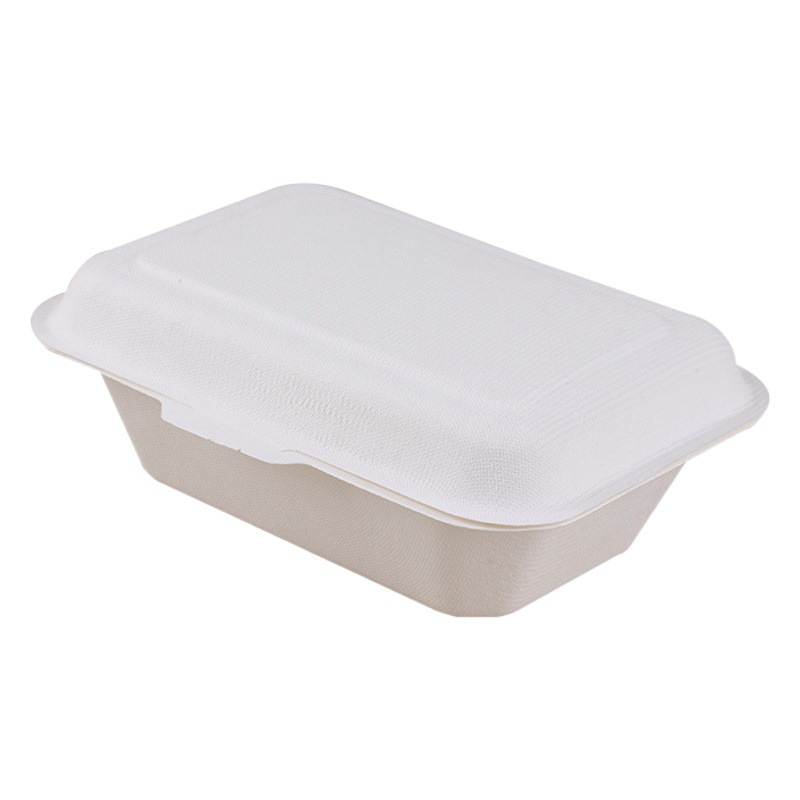 Fábrica al por mayor caja de almuerzo de papel desechable polvo frito albóndigas fritas arroz barbacoa degradación caja de almuerzo frito para llevar caja de embalaje