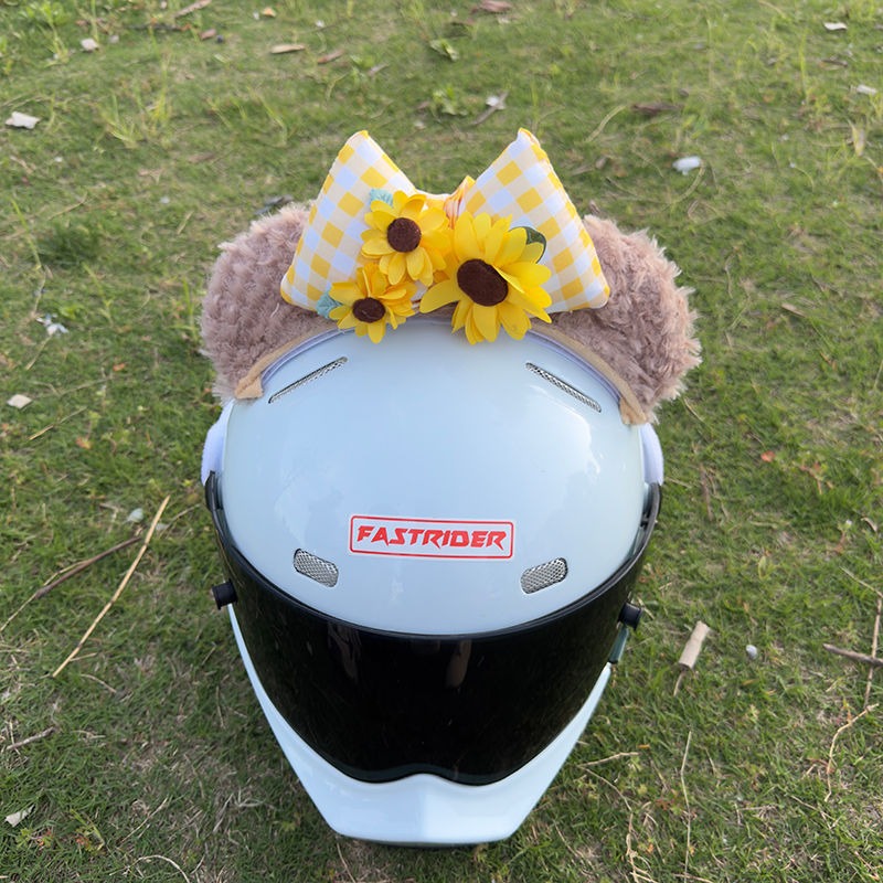 Duffy Helmet Decoration Giant Panda Ears Electric Car Motorcycle Ski Motorcycle Male and Female Rider Drop Shipping