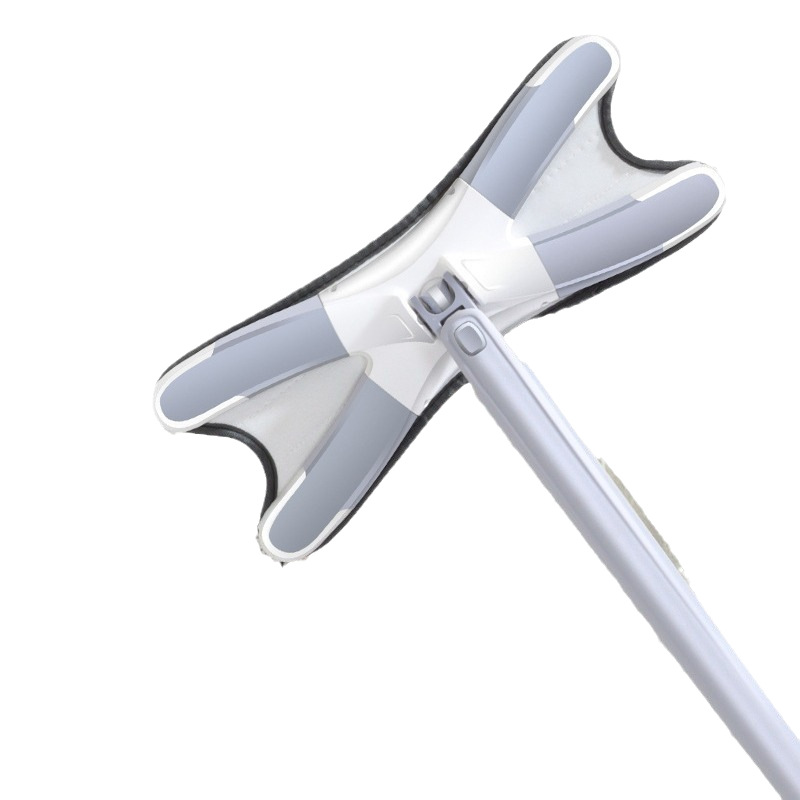 Mopa manos libres Butterfly para uso doméstico, limpieza en un solo paso, doble uso para seco y húmedo, mopa plana en forma de X, mopa fácil para limpiar pisos.