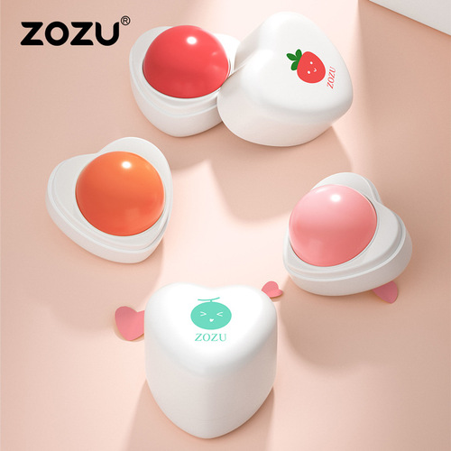 ZOZU fruit flavored lip balm 5.8g hydrating, moisturizing and moisturizing lips, compact, portable little pudding lip balm wholesale