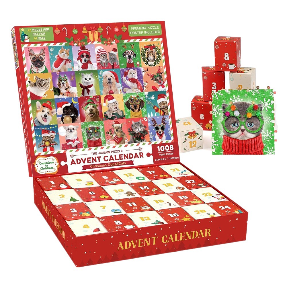 2024 Navidad cuenta regresiva caja ciega bloques de construcción ensamblados joyería de descompresión unicornio niña juguete niño niña regalo