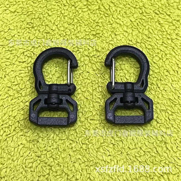 Manufacturer's New 3-Point Plastic Rotating Hook Buckle 10mm Plastic Hook Buckle Luggage Accessories 1cm Webbing Adjustment Buckle