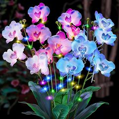新型の太陽エネルギーの胡蝶蘭の明かりは庭の街の店舗の芝生の雰囲気の景観のLEDのコンセントを飾ります。