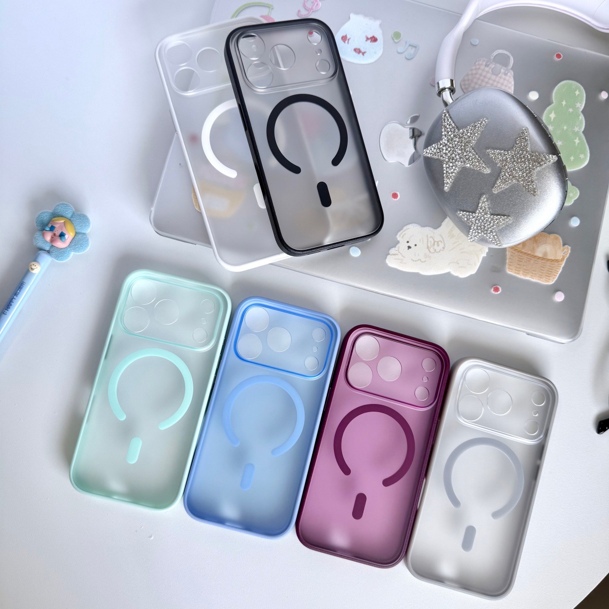 Suitable for Apple 18 phone case with lychee pattern magnetic suction, iPhone 17 skin-feel matte finish, 16 Pro Max full coverage, new model for 15