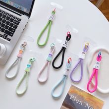 网红手机挂绳ins手腕绳挂钥匙扣通用短款编织腕带绳相机diy挂件