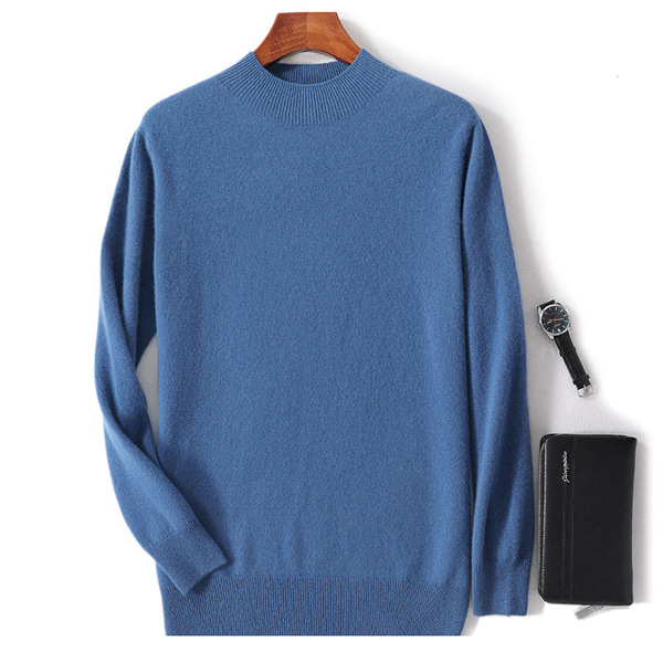 Woolen demi-season cashmere knitted sweater