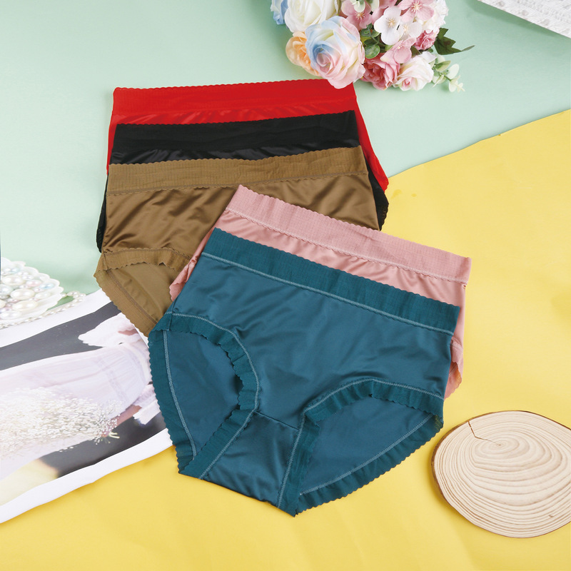 Cross-Border Supply of 5-Piece Set of European and American Women's Silk Panties, Special Fast Delivery, Wholesale High-Waisted for Women Cross-Border Supply of 5-Piece Set of European and American Women's Silk Panties, Special Fast Delivery, Wholesale High-Waisted for Women