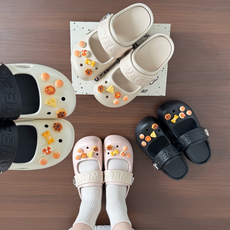 Super cute and charming little dessert-themed clogs, new thick-soled, height-increasing, comfortable summer outdoor versatile slip-on sandals Super cute and charming little dessert-themed clogs, new thick-soled, height-increasing, comfortable summer outdoor versatile slip-on sandals