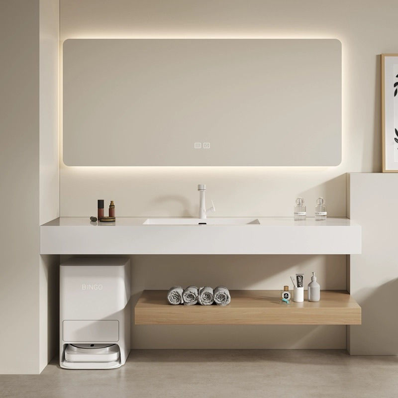 Designed Washbasin Cabinet Combination Bathroom Bathroom Cabinet Slate Seamless Integrated Basin Bathroom Washbasin Bathroom Cabinet