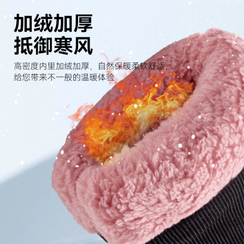 Professional ski gloves waterproof touch screen cotton thickened plus velvet warm veneer cycling mountaineering winter men's foreign trade anti-slip