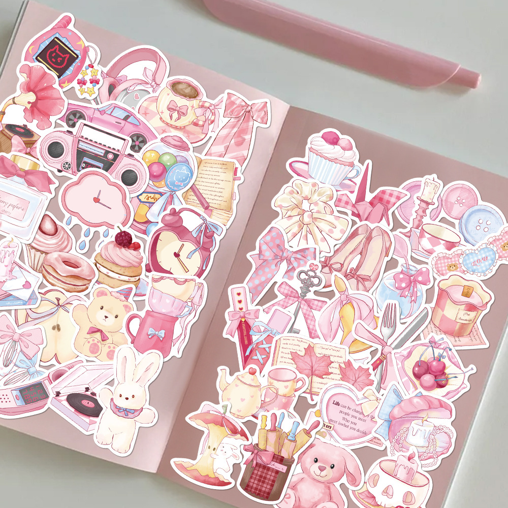 35g Weight Stickers Stationery Type 1 Set Quantity School, Graduation Occasion PVC self-adhesive Material Animal, Cartoon Pattern Cute Style 1 Set Animal Cartoon School Graduation PVC Self-adhesive Cute Stickers 8