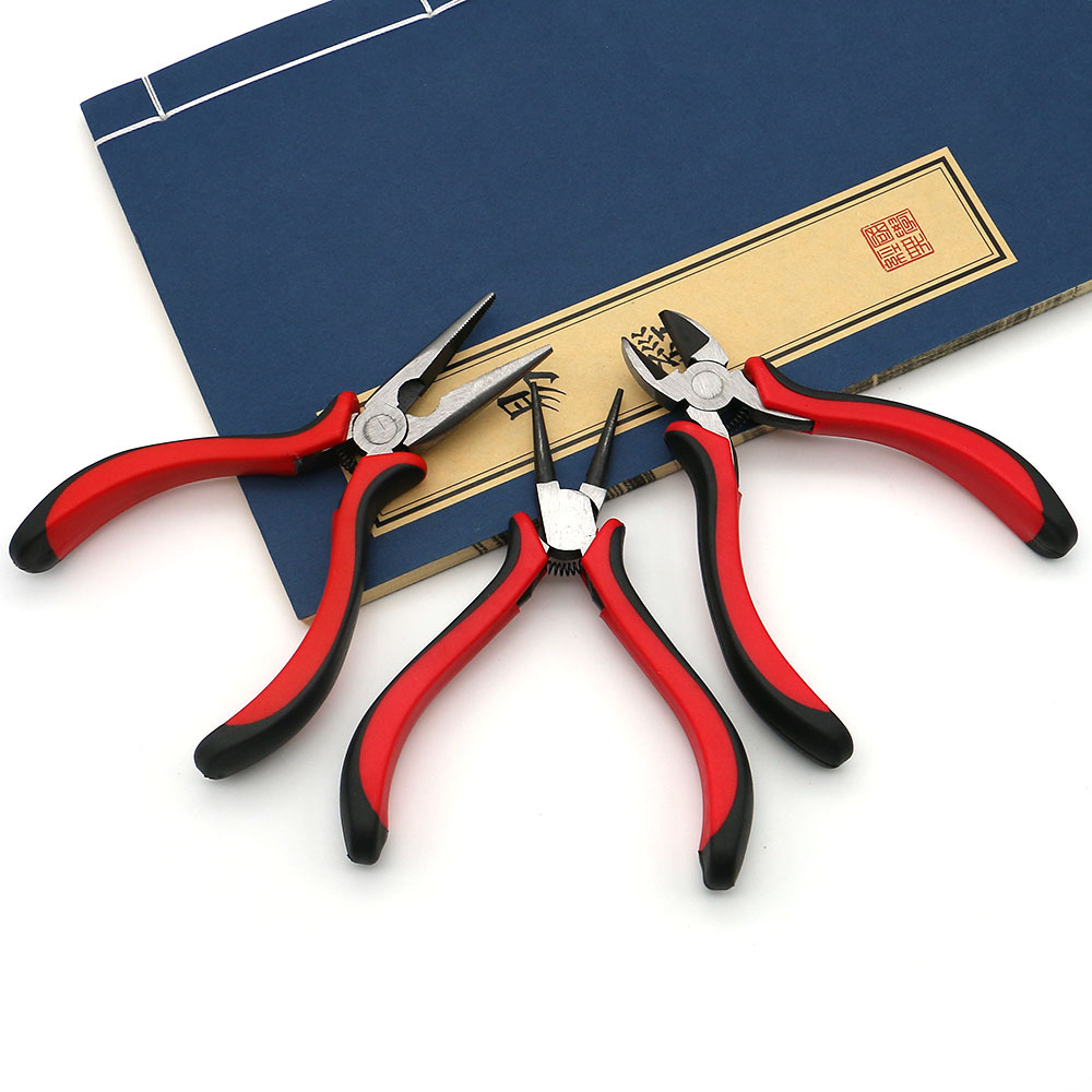DIY手工迷你饰品工具多功能斜口尖嘴剪钳开口钳绑钩平口钳弯嘴钳