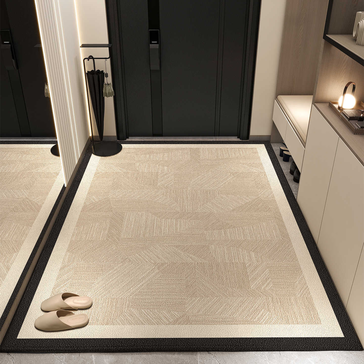 Alfombra de puerta de entrada alfombra de puerta de entrada alfombra de puerta de alta calidad alfombra de puerta doméstica portable de lujo ligero alfombra de pie alfombra de pie
