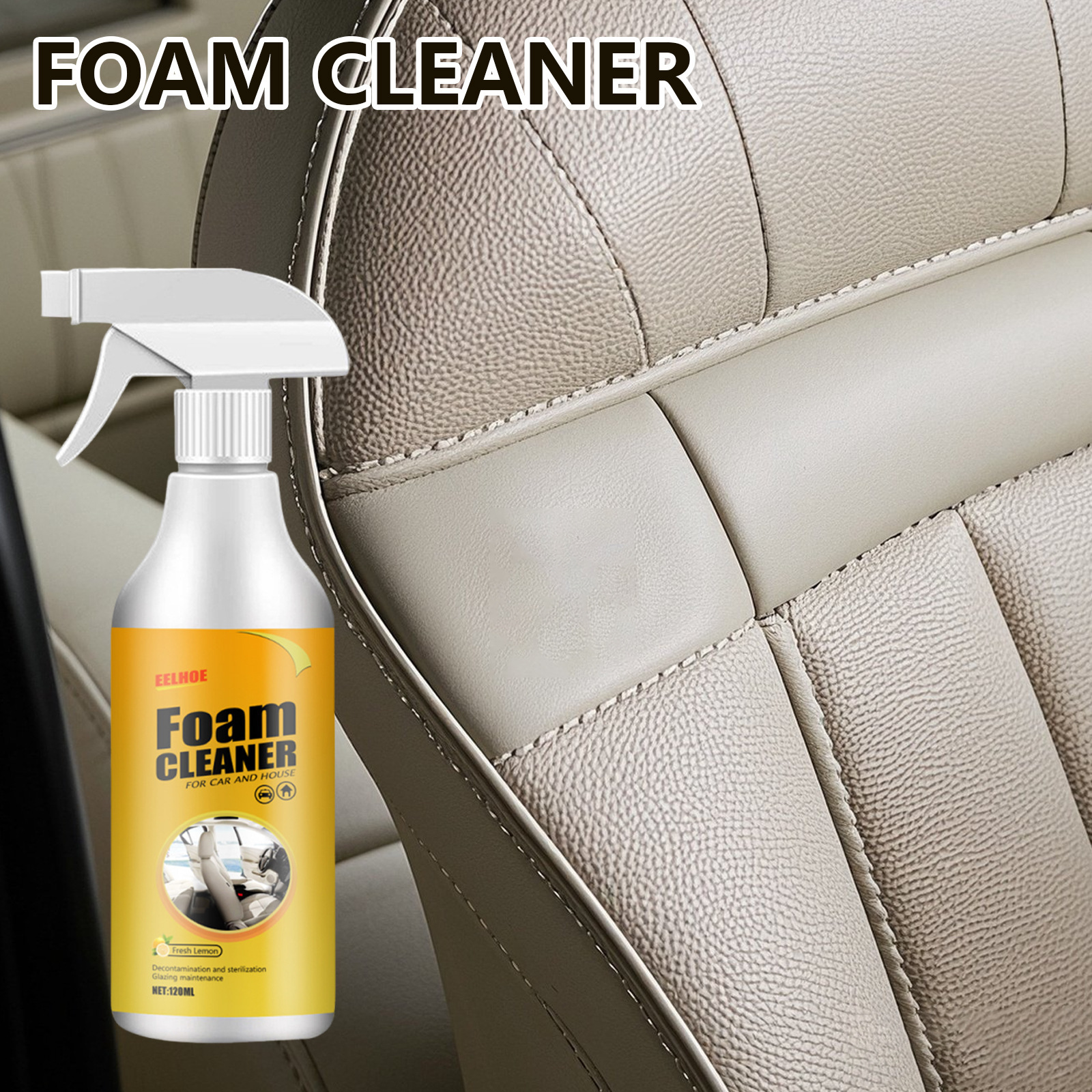EELHOE Multifunctional Foam Cleaner Car Instrument Ceiling Seat Interior Foam Cleaner