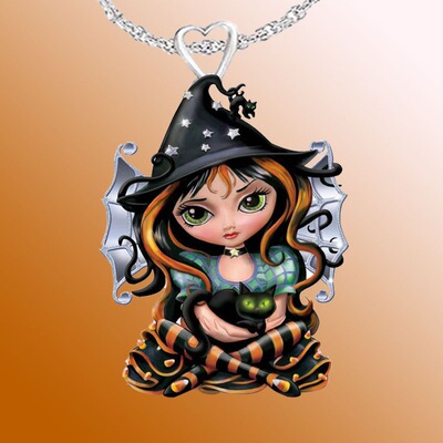 wish 新款3D打印 天使翅膀项链卡通项链 吊坠项链 创意项链批发