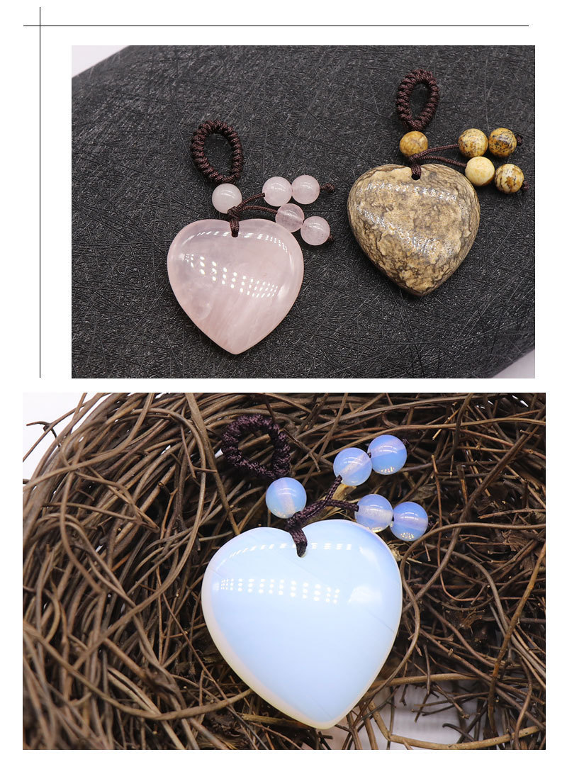 20g Weight Keychain Classification 1 Piece Crystal Heart Shape Keychain