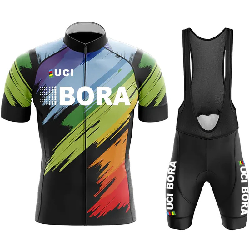2023 Cycling Suit BORA Tour de France Men's and Women's Cycling Short Sleeve suit Mountain Bike Road Bike Cycling Suit