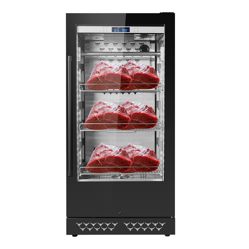 Cámara de maduración de carne, vitrina refrigerada para restaurante, uso comercial, fuente de alimentación de voltaje modificado, desacidificación de carne fresca húmeda, ecológica y de bajo consumo