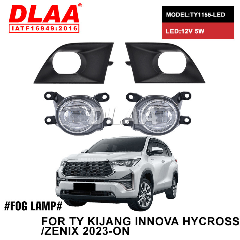 Aplicable a TOYOTA KIJANG INNOVA HYCROSS / ZENIX2023 conjunto de lámpara de niebla LED luz de barra diurna