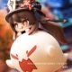 Genshin Impact Hu Tao Edition Shaker Car Motorcycle Ornament Toy Figure Anime Game Peripheral Color Box Set