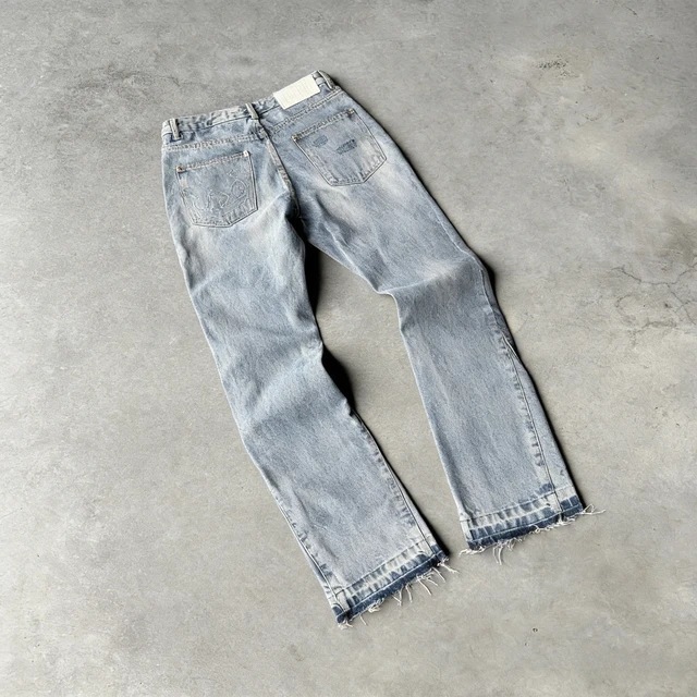 Other Jeans Slim Raw Hem Light Wash