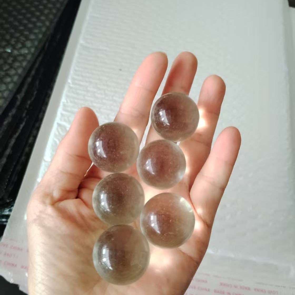 8 10 14 16 cuentas de vidrio transparente 12 11mm bola de vidrio canball tirachinas rellenadas con rotulador pintado a mano