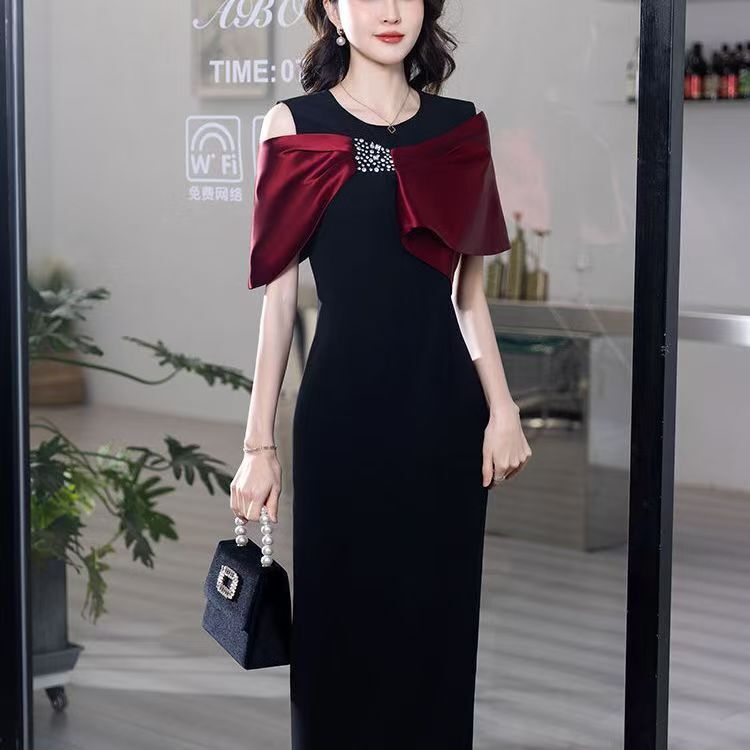 夏季专款重工高端喜婆婆婚宴妈妈装晚礼服改良旗袍高贵气质宴会轻|undefined