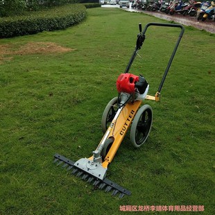 Hand-Push Lawn Mower Multi-Functional Four-Stroke Small Gasoline Lawn Mower for Land Reclamation, Gardening, Agricultural Orchard Lawn Mower