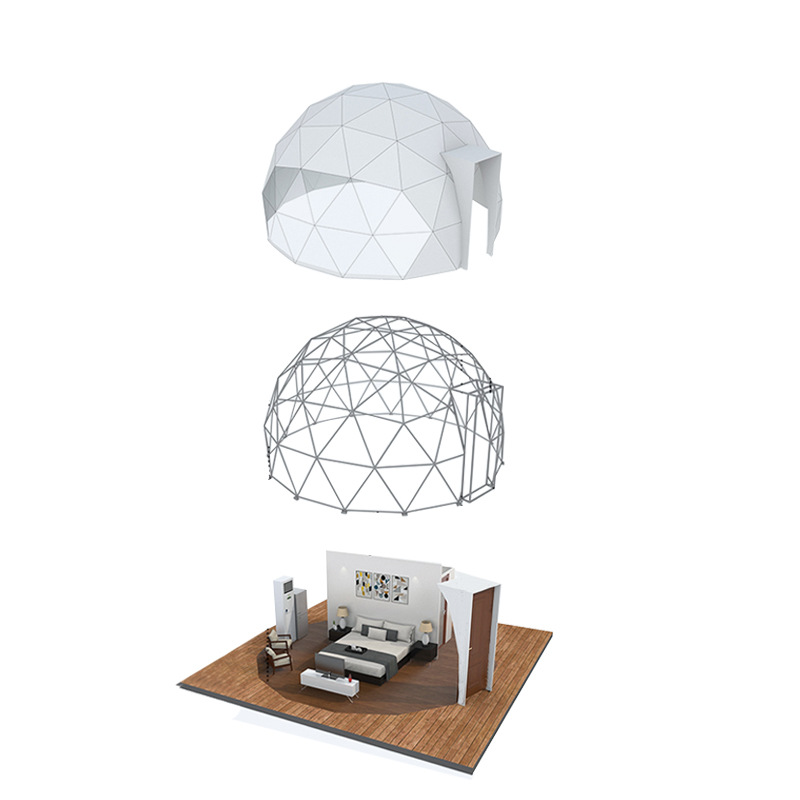 Actividad de sombreado al aire libre campamento red de acomodación residencial PVC transparente esférica tienda de campaña hotel estrella