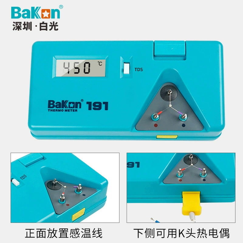 Белый свет подлинный тестер температуры паяльника BK191