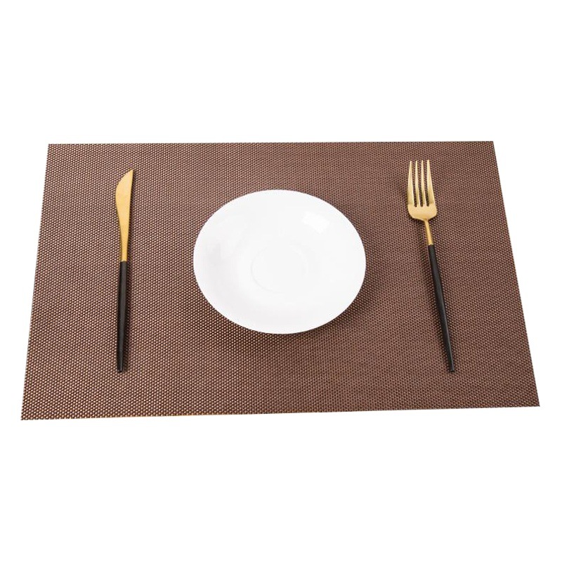 Mantel individual (placemat) 30×45 cm, color sólido Teslin, resistente al desgaste, lavable, ideal para hoteles y restaurantes occidentales
