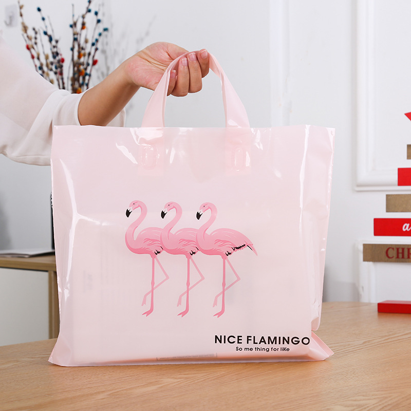 高压加厚手提精品包装袋鞋袋礼品化妆品手柄服装服饰袋塑料购物袋