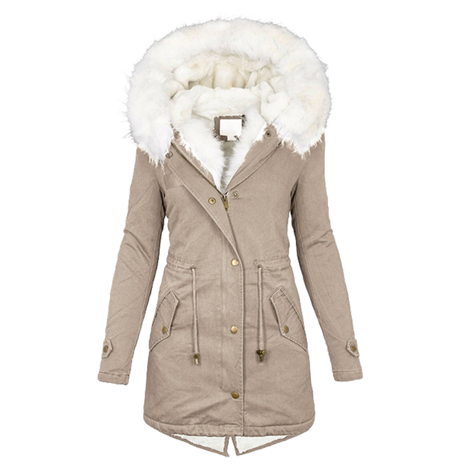 Slim Fit Type Women's Casual Solid Color Single Breasted Zipper Coat Coat