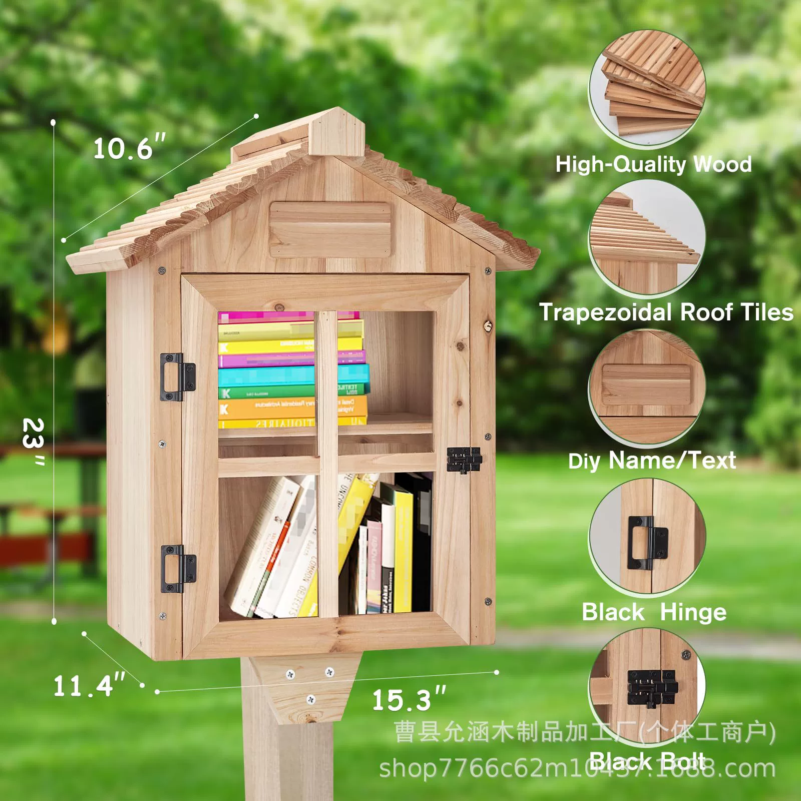 Деревянные ящики для хранения писем на открытом воздухе садовые книги почтовые ящики могут быть ручной росписью массивные деревянные журналы