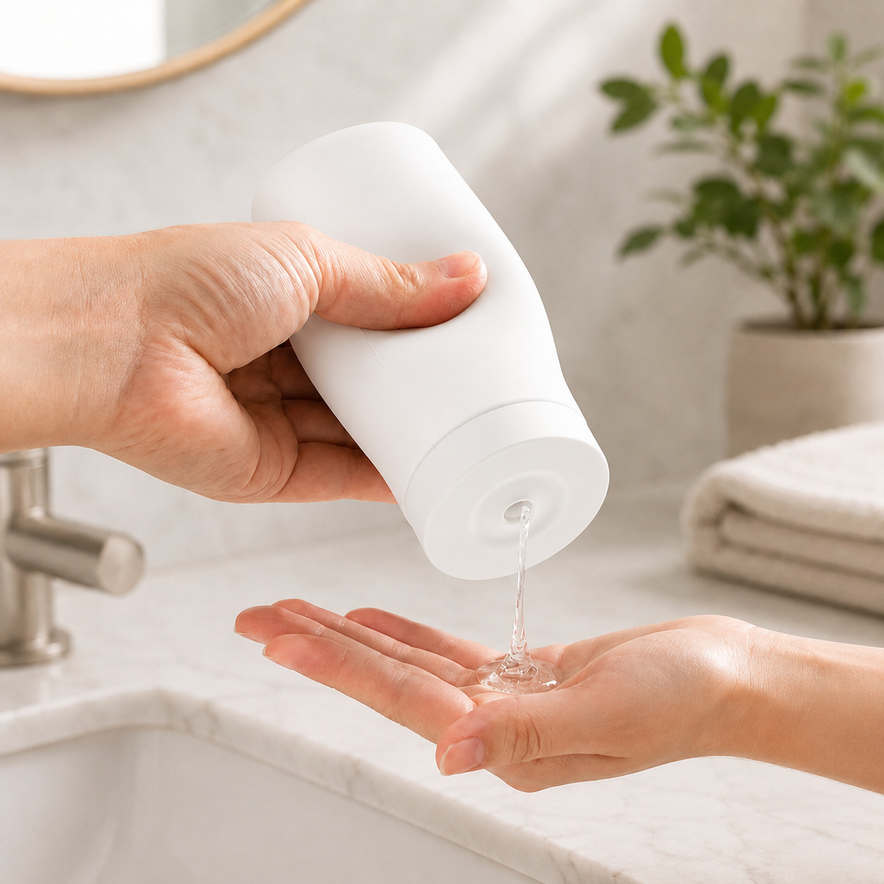 Detergente sub-botella fregadero del baño squeeze dispensador de detergente loción de silicona desinfectante de manos botella dispensador de jabón